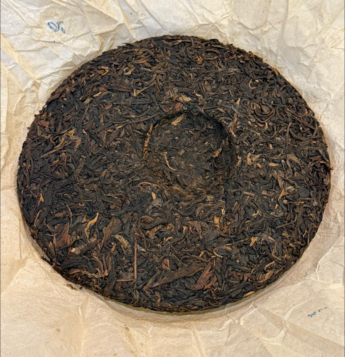 2003 Canghai "Gongming" Nannuo Mountain Ancient Tree Cake Raw Puerh