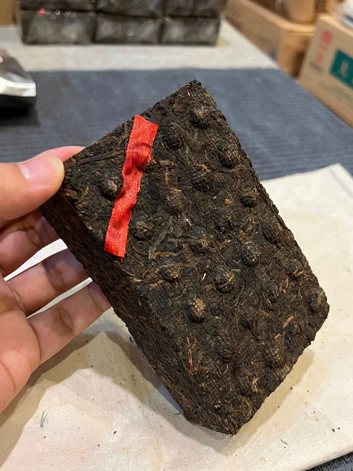 2002 FT Red Ribbon Raw Puerh Brick