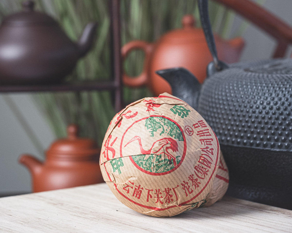 [Yeeon] 2001 Xiaguan Grade A Pine Crane Raw Toucha Pu-erh Tea